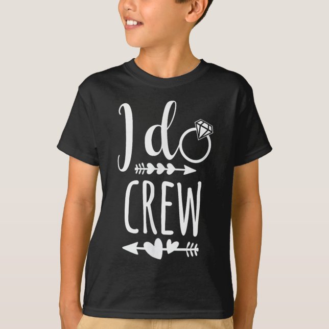 Camiseta I Do Crew Shirt For Wedding Bride Bachelorette Par (Frente)