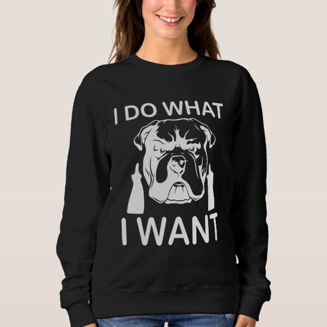 Camiseta I Do What I Want Cool Dog Attitude Middle Finger (Frente)