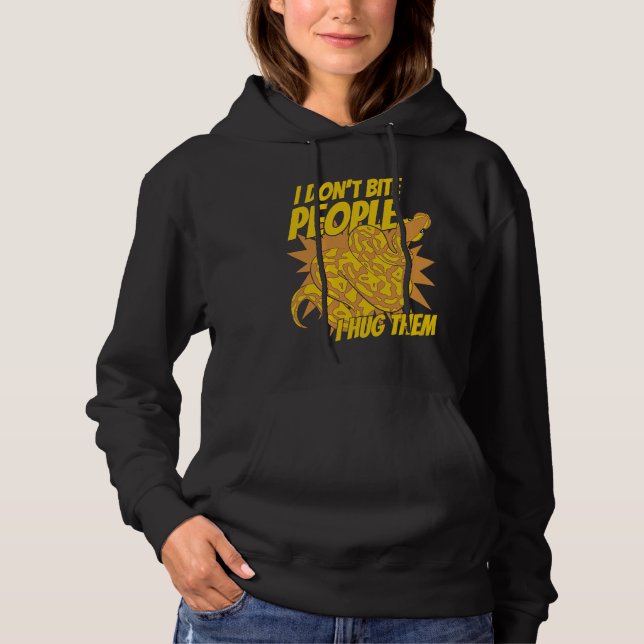 Camiseta I Don't Bite People I Hug Them Pythonidae Banana B (Frente)