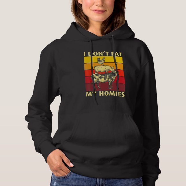 Camiseta I Don't Eat My Homies Funny Vegan Vegetarian_4 (Frente)