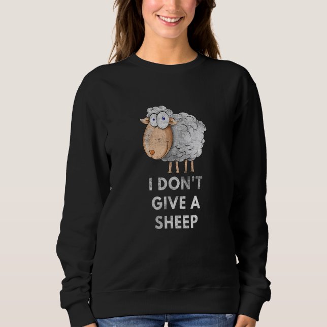 Camiseta I Don't Give A Sheep Pun Saying Animal  1 (Frente)