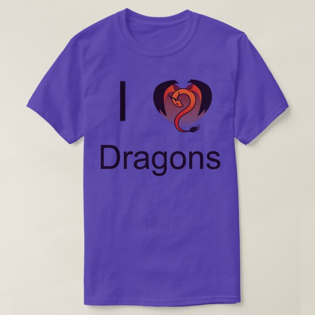 Camiseta I Dragões do Coração (Frente do Design)