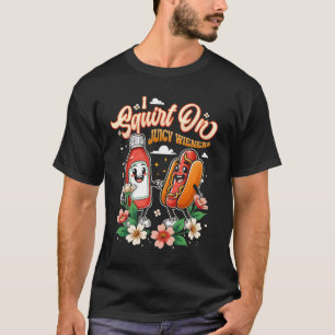 Camiseta I Esguicho Sobre O Fogão De Comida De Cachorro Que