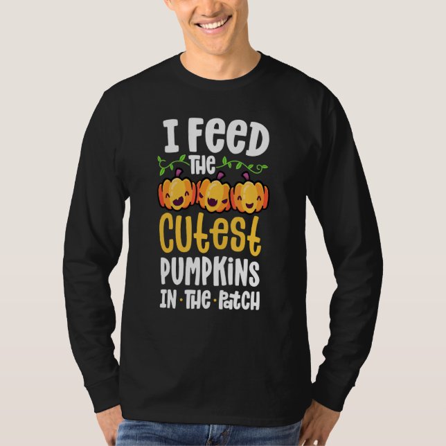 Camiseta I Feed The Cutest Pumpkins In The Patch Lunch Lady (Frente)