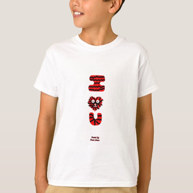 Camiseta I Felpudo U Boys White Basic T Shirt (Frente)