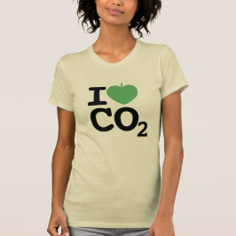 Camiseta I Folha de CO2 - Dióxido de Carbono Amor para o Di