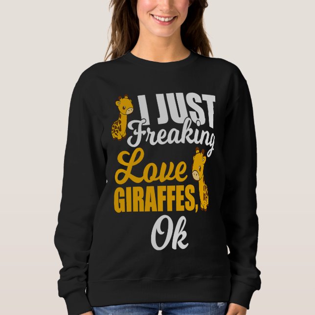 Camiseta I Freaking Love Giraffes Animal (Frente)