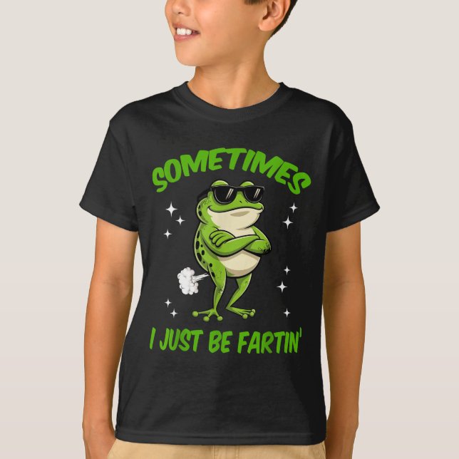 Camiseta I Frog Sometimes Embarrassing Just Farting Smile (Frente)