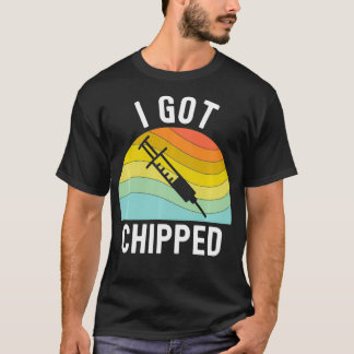 Camiseta I Got Chipped Vaccines Funny Pro Vaccination Vaer