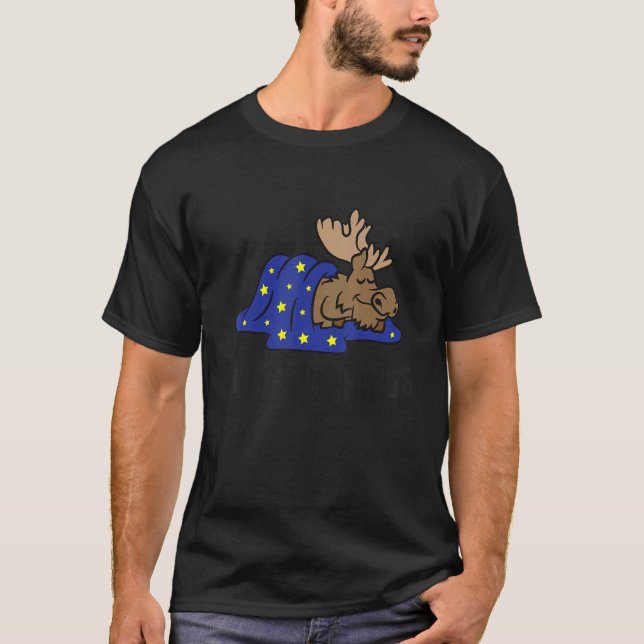 Camiseta I Hate Mornings Sleeping Moose (Frente)