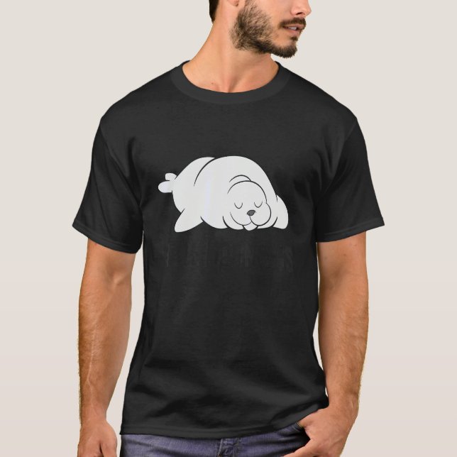 Camiseta I Hate Mornings Sleeping Seal (Frente)