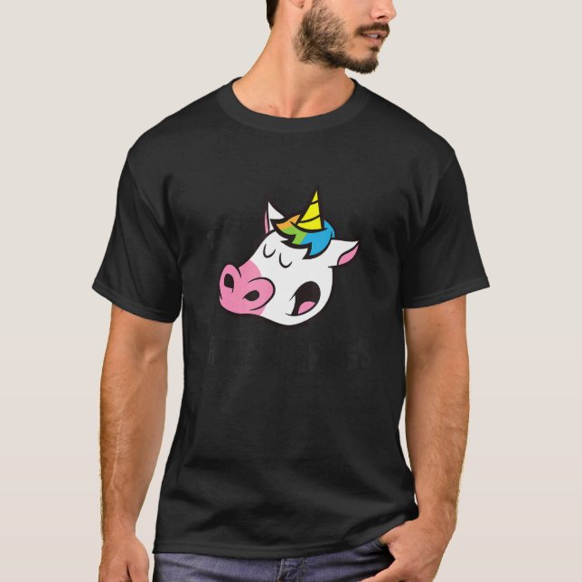 Camiseta I Hate Mornings Sleeping Unicorn (Frente)