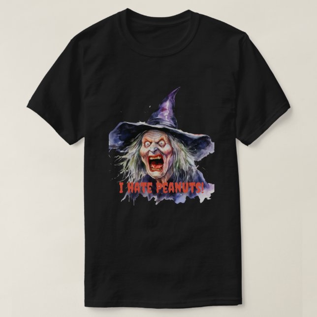 Camiseta I Hate Peanuts! - Halloween (Frente do Design)