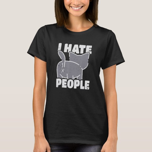 Camiseta I hate people (Frente)