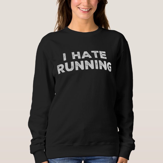 Camiseta I Hate Running Run 5k 10k Half Marathon (Frente)