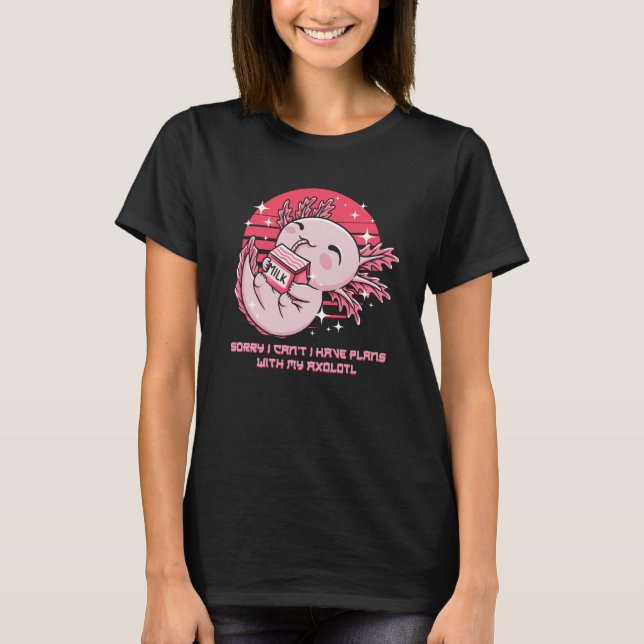 Camiseta I Have Plans with My Axolotl Salamander Introvert (Frente)