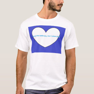 Camiseta I have this testimony, that I please GOD