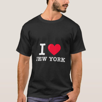 Camiseta I He New York Tipo de Letra Máquina de Escrever