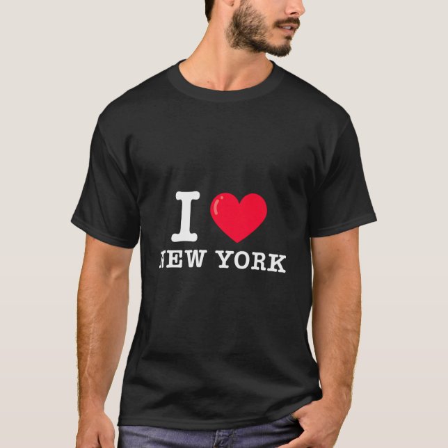 Camiseta I He New York Typewriter Font (Frente)