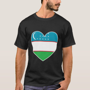 Camiseta I He Uzbequistão Diversão Usbequistão Bandeira He