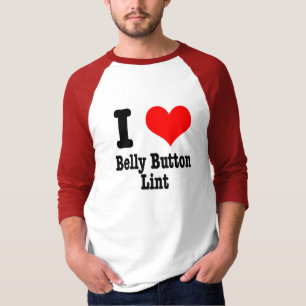 Camiseta I HEART (AMOR) belly button lint