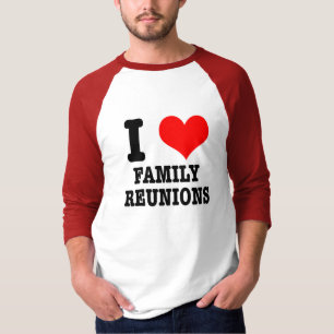CAMISETA I HEART (AMOR) REUNIÕES FAMILIARES