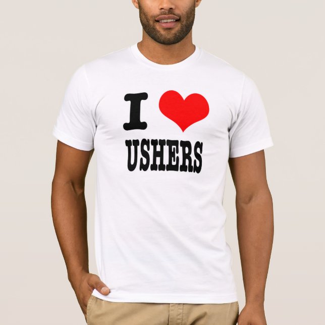 CAMISETA I HEART (AMOR) USHERS (Frente)