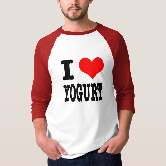 CAMISETA I HEART (AMOR) YOGURT (Frente)