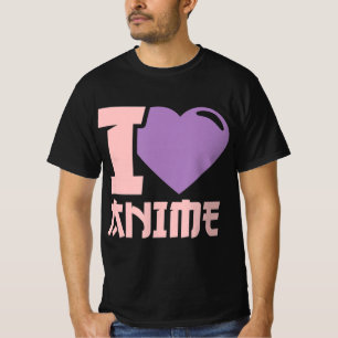Camiseta I Heart Anime I Love Anime
