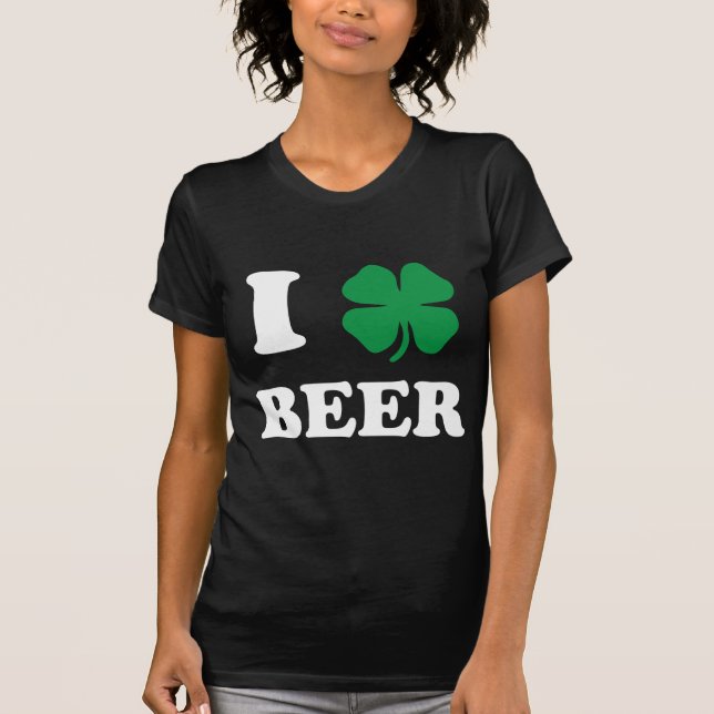 Camiseta I Heart Beer Black (Frente)
