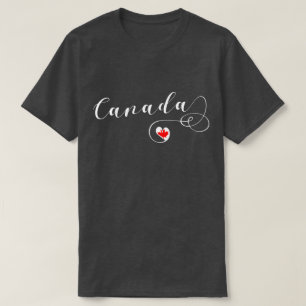 Camiseta I Heart Canada, Canadian Flag