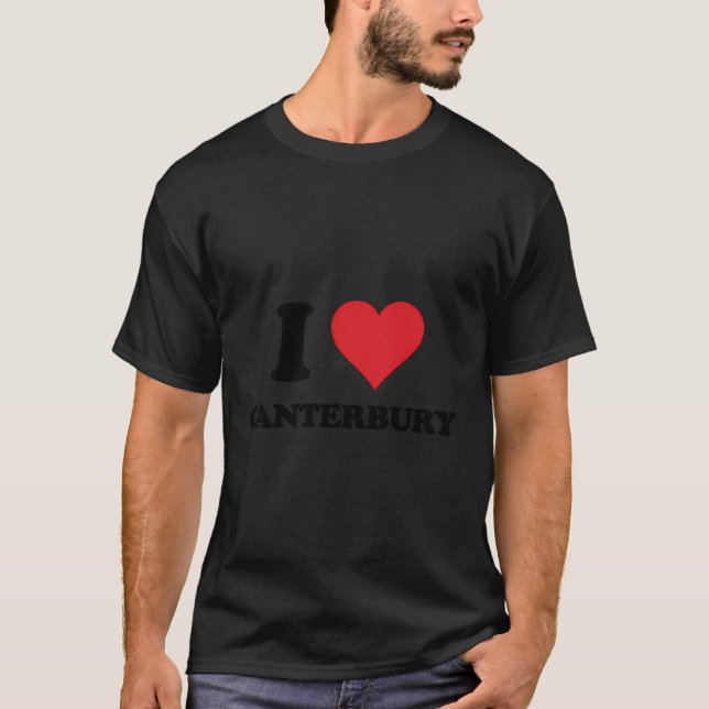 Camiseta I Heart Canterbury Love Uk (Frente)