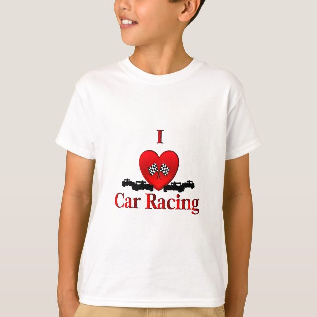 Camiseta I Heart Car Racing (Frente)