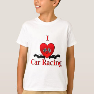 Camiseta I Heart Car Racing