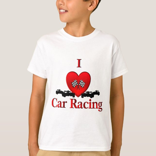 Camiseta I Heart Car Racing (Frente)