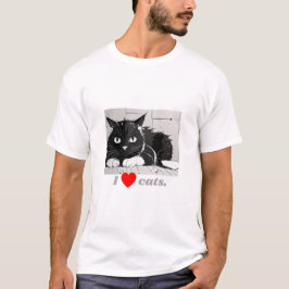 Camiseta I Heart Cat