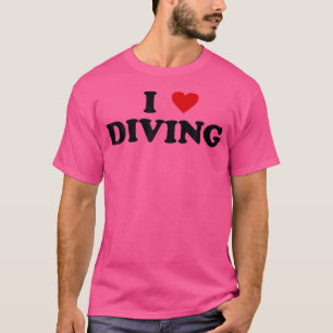 Camiseta I Heart Diver I Love Diving