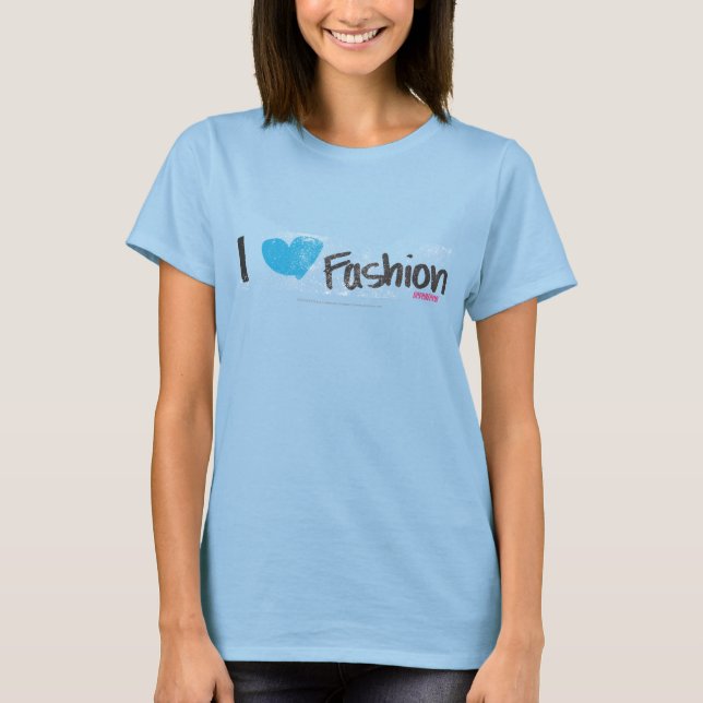 Camiseta I Heart Fashion Aqua (Frente)