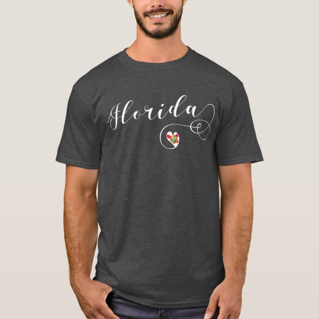 Camiseta I Heart Florida, Floridian, Miami (Frente)