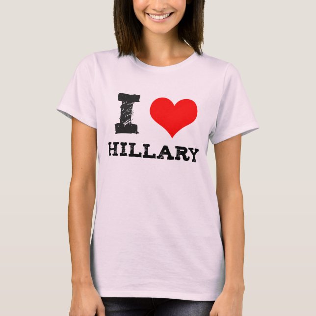 Camiseta I Heart Hillary (Frente)