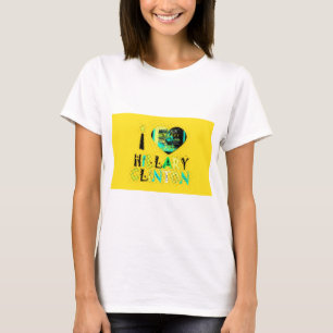 Camiseta I Heart Hillary Clinton: Arte de Expressão de Graf