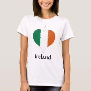 Camiseta I Heart Ireland Irish Flag