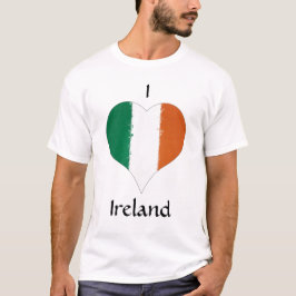 Camiseta I Heart Ireland Irish Tricolor Flag