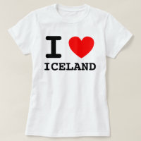 I Heart Islândia Shirt