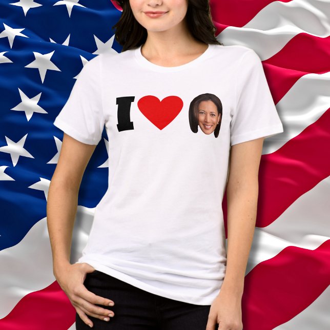 Camiseta I Heart Kamala Harris (Criador carregado)
