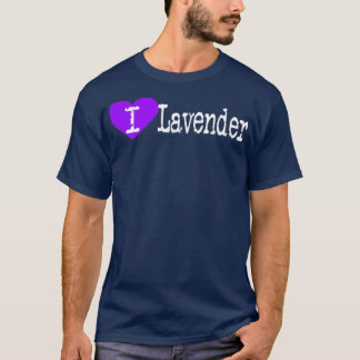 Camiseta I Heart Lavanda Love Lavanda Lavandula
