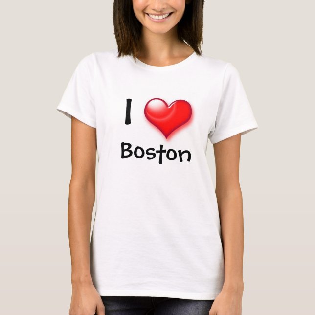 Camiseta I Heart Love Boston (Frente)
