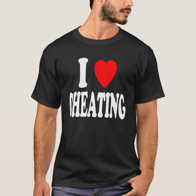 Camiseta I Heart (Love) Cheating Games Tabletop Family Game (Frente)