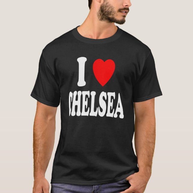 Camiseta I Heart (Love) Chelsea Cute Matching Couple Spouse (Frente)