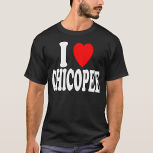 Camiseta I Heart Love Chicopee Viagem Turismo Destino